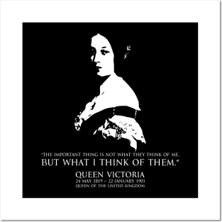 Queen Victoria Queen of the United Kingdom of Great Britain and Ireland in Japanese and English FOGS People collection 32B quote “The important thing is not what they think of me, but what I think of them.” Posters and Art